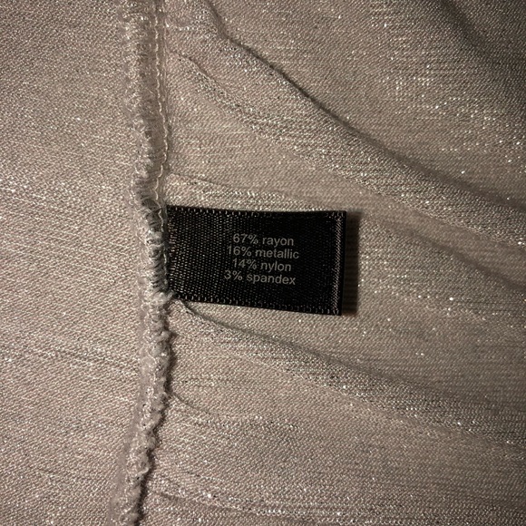 NWOT The Limited Pale Lavender Sparkle Top Sz L - Picture 6 of 8